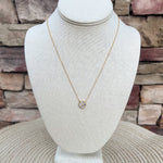 [Spartina] Sea La Vie Blessed Crystal Clover Necklace - The Pink Pineapple 850