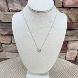 [Spartina] Sea La Vie Blessed Crystal Clover Necklace - The Pink Pineapple 850