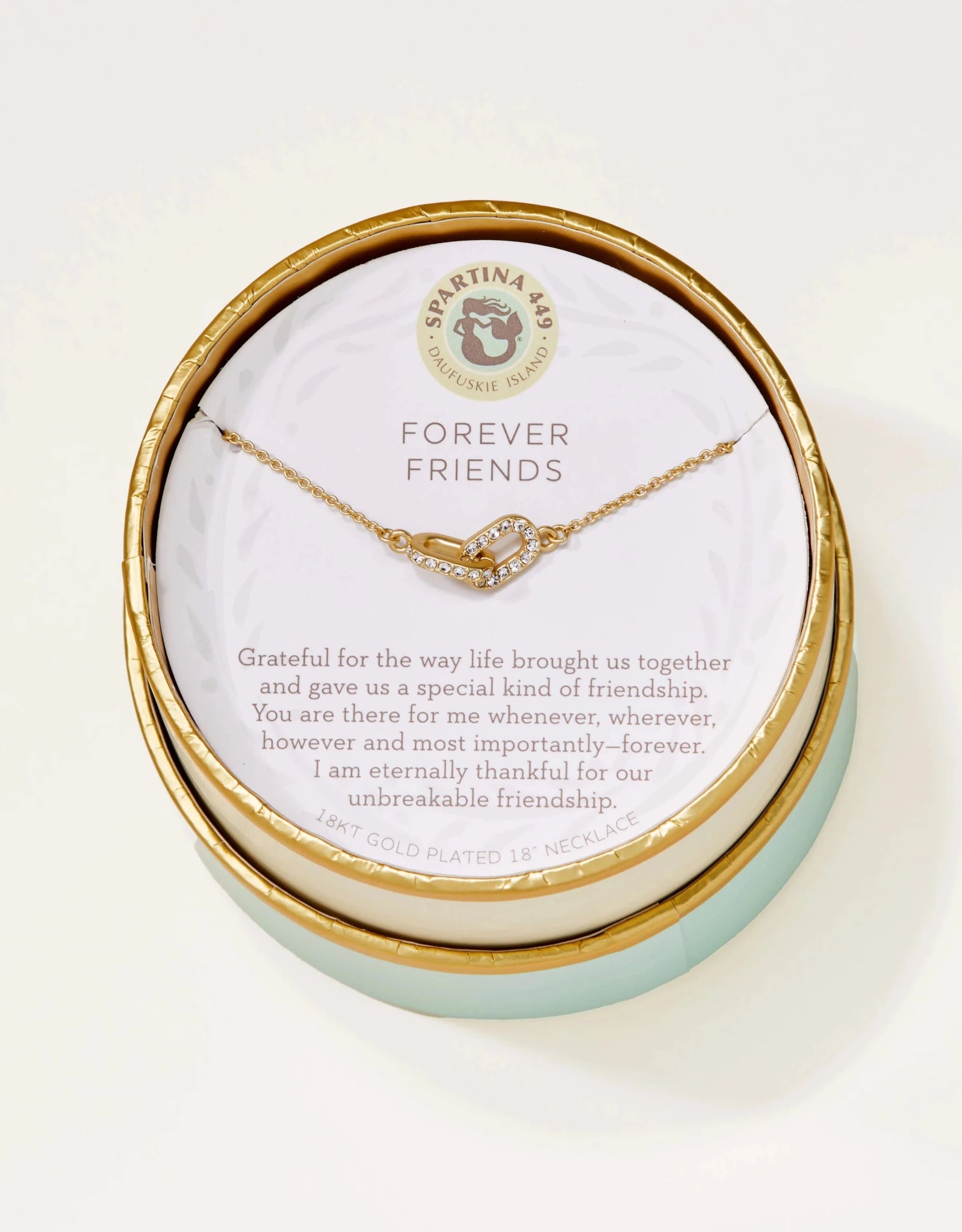 [Spartina] Sea La Vie Forever Friends Links Necklace - The Pink Pineapple 850