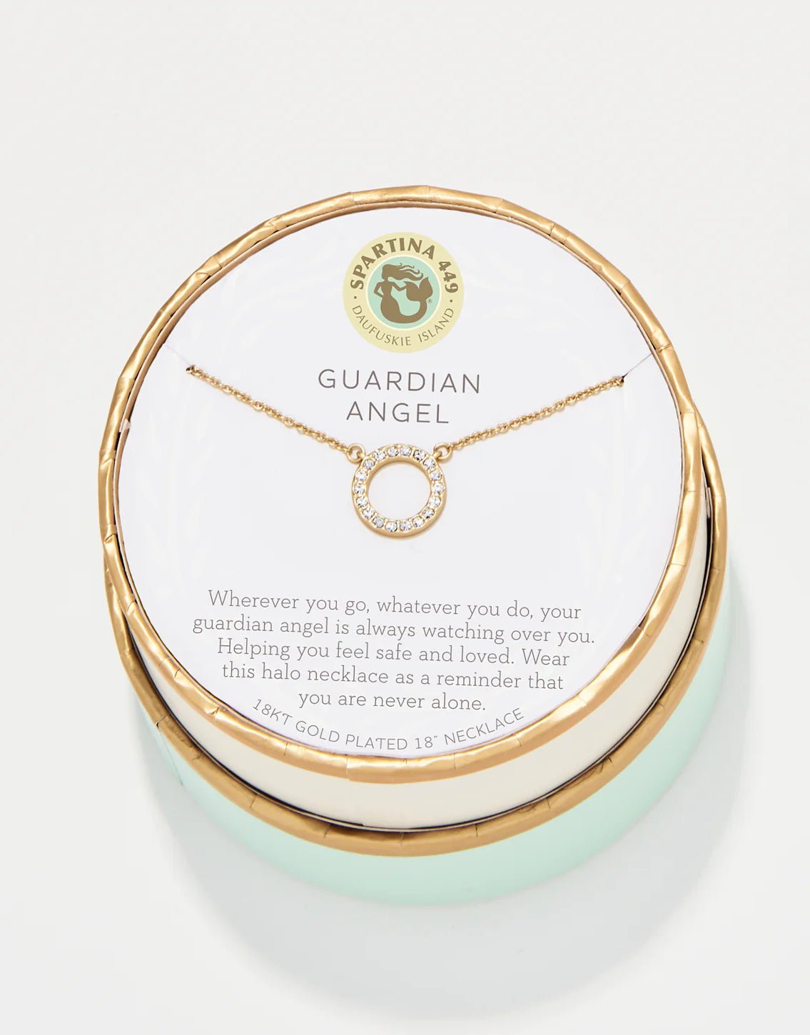 [Spartina] Sea La Vie Guardian Angel Halo Necklace - The Pink Pineapple 850
