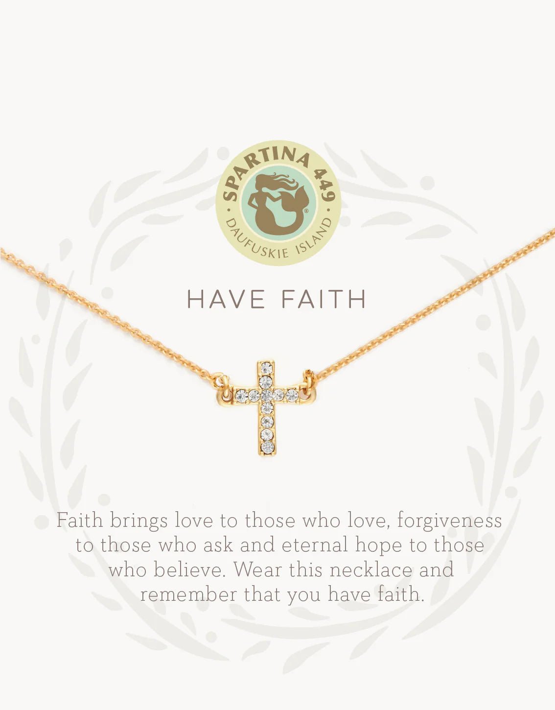 [Spartina] Sea La Vie Have Faith Necklace - The Pink Pineapple 850