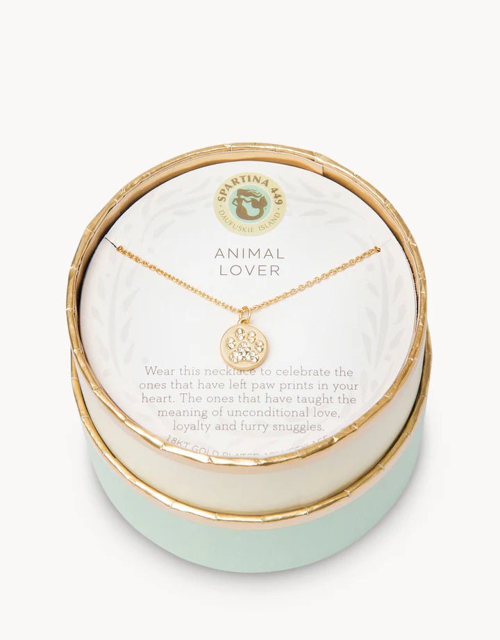 [Spartina] Sea La Vie Necklace Animal Lover/Paw - The Pink Pineapple 850