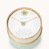[Spartina] Sea La Vie Necklace Blessed Sea Foam Clover - The Pink Pineapple 850