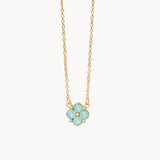 [Spartina] Sea La Vie Necklace Blessed Sea Foam Clover - The Pink Pineapple 850