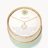 [Spartina] Sea La Vie Necklace Pearl Survivor/Coin - The Pink Pineapple 850