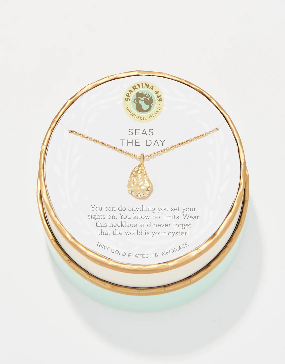 [Spartina] Sea La Vie Necklace – Seas the Day (Oyster) - The Pink Pineapple 850
