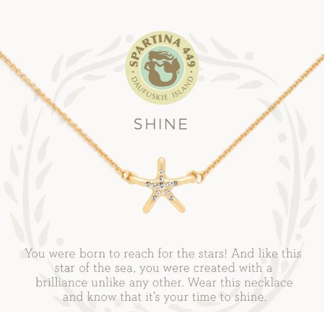 [Spartina] Sea La Vie Necklace – Shine Starfish - The Pink Pineapple 850