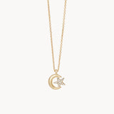 [Spartina] Sea La Vie Necklace Shooting Star/Moon Star - The Pink Pineapple 850