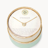 [Spartina] Sea La Vie Necklace Stronger/Pave Disk - The Pink Pineapple 850