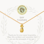 [Spartina] Sea La Vie Necklace – Thanks (Pineapple) - The Pink Pineapple 850