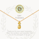 [Spartina] Sea La Vie Necklace – Thanks (Pineapple) - The Pink Pineapple 850