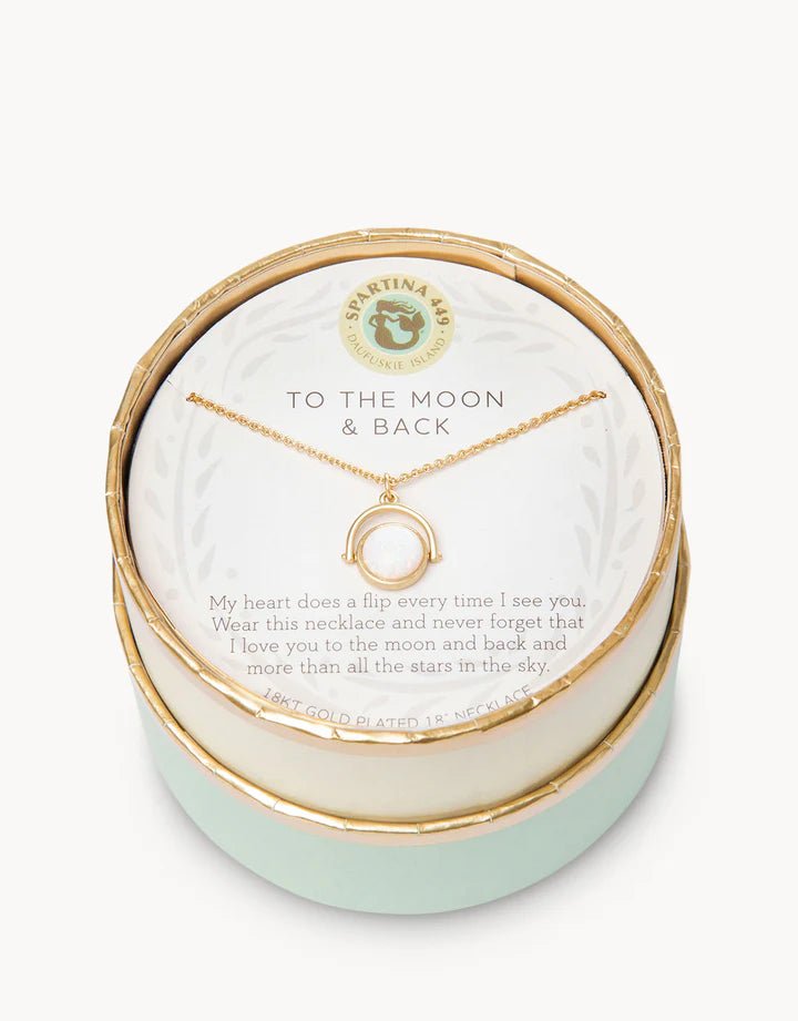 [Spartina] Sea La Vie Necklace To The Moon & Back Reversible - The Pink Pineapple 850