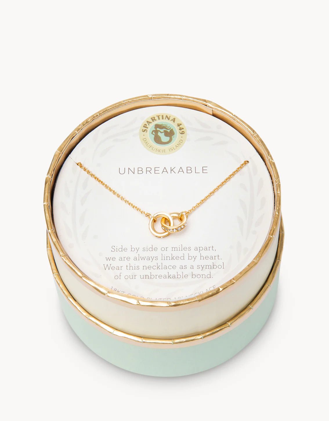 [Spartina] Sea La Vie Necklace – Unbreakable Double Rings - The Pink Pineapple 850