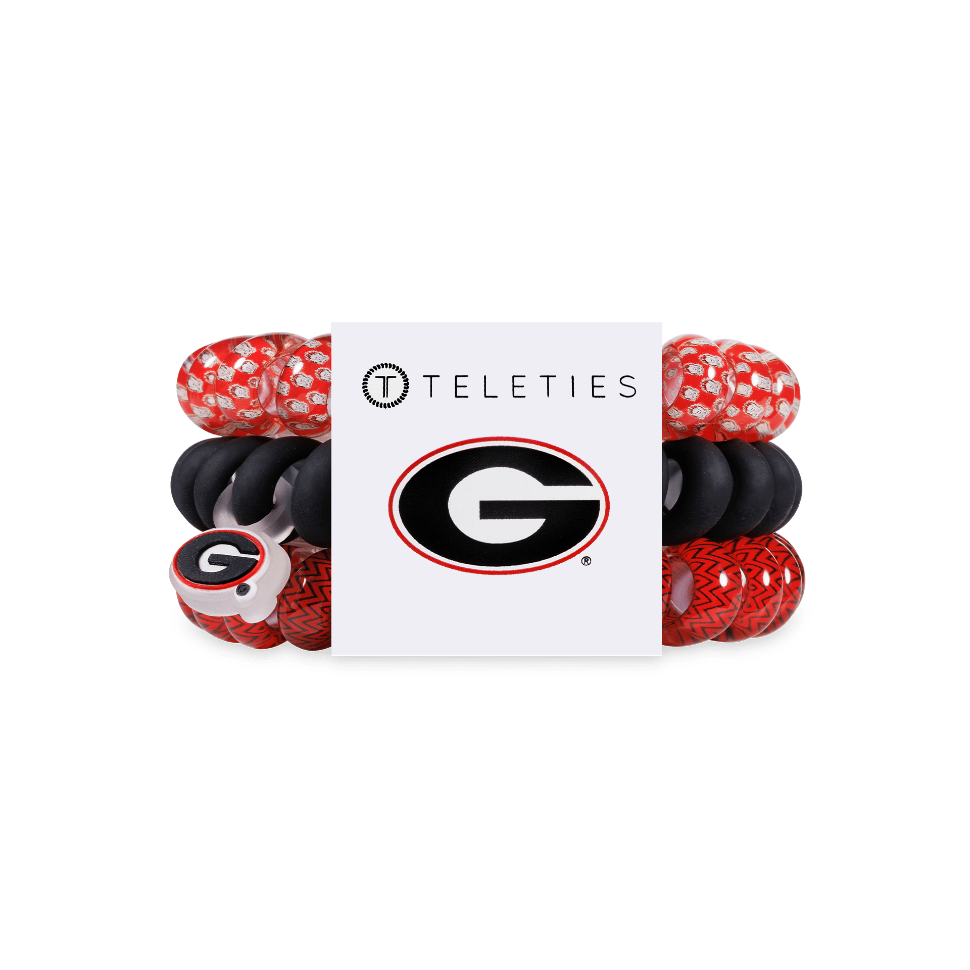 Spiral Hair Coils | Large | Go Dawgs! Hair Ties - The Pink Pineapple 850