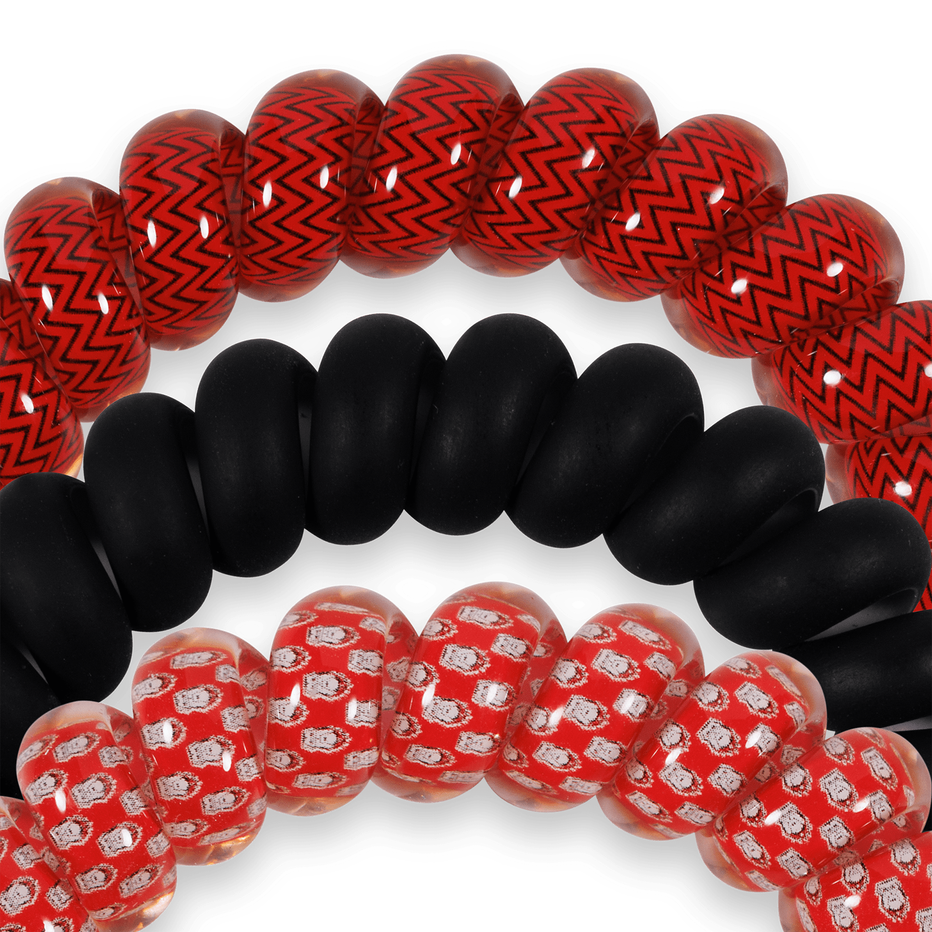 Spiral Hair Coils | Large | Go Dawgs! Hair Ties - The Pink Pineapple 850
