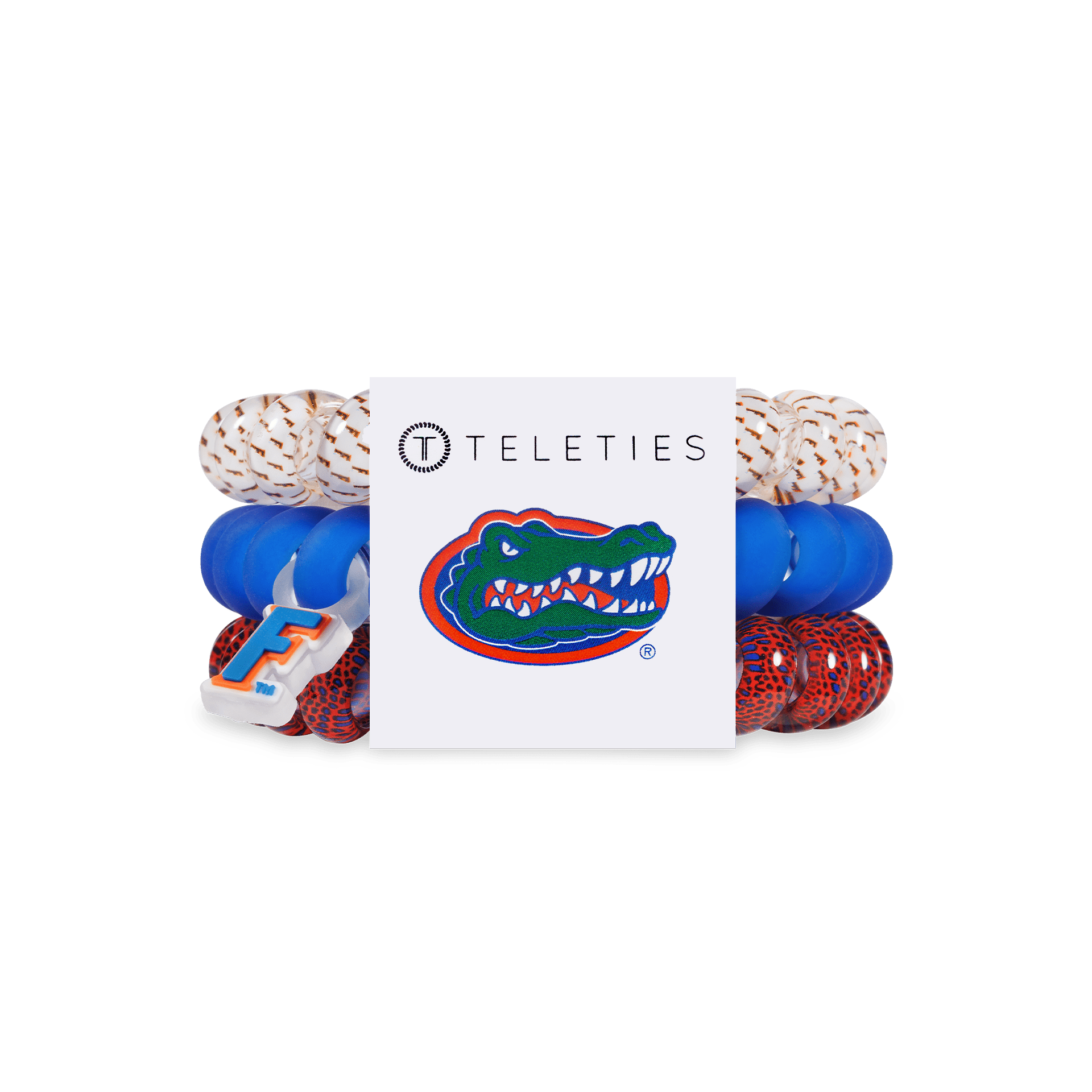 Spiral Hair Coils | Large | Go Gators! Hair Ties - The Pink Pineapple 850