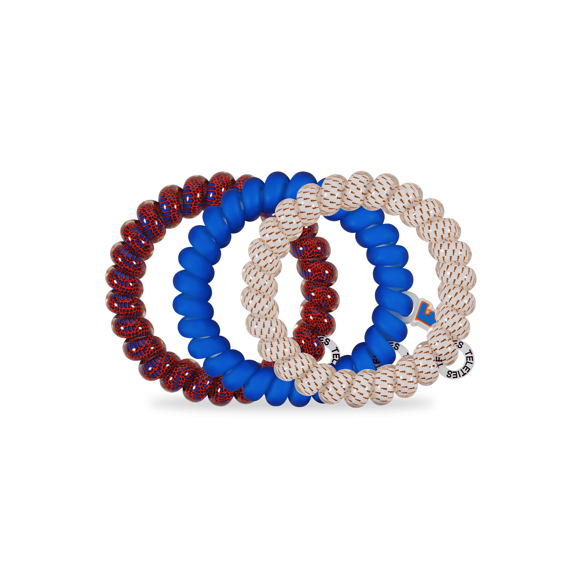 Spiral Hair Coils | Large | Go Gators! Hair Ties - The Pink Pineapple 850