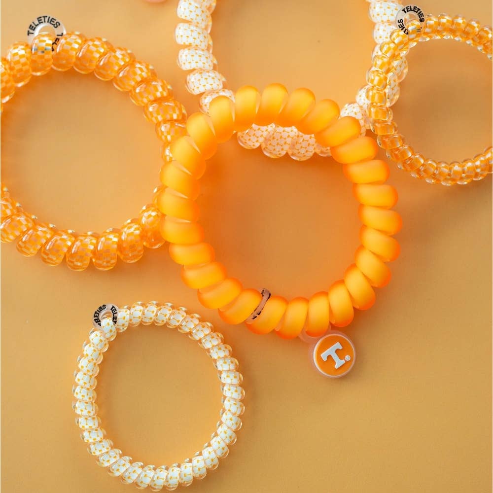 Spiral Hair Coils | Large | Go Vols! Hair Ties - The Pink Pineapple 850
