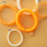 Spiral Hair Coils | Large | Go Vols! Hair Ties - The Pink Pineapple 850