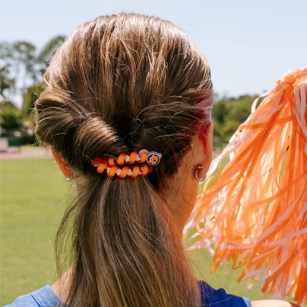 Spiral Hair Coils | Large | War Eagle! Hair Ties - The Pink Pineapple 850