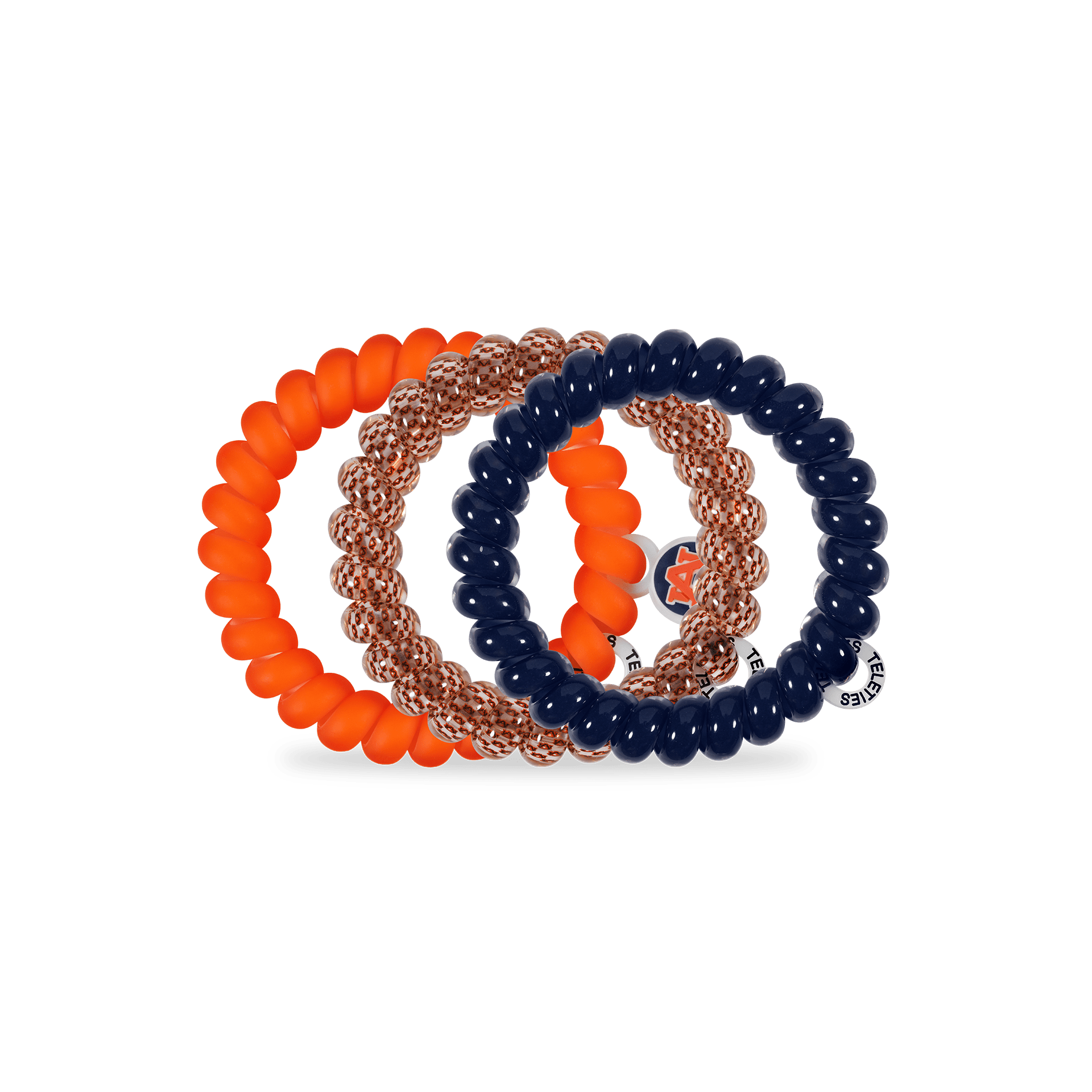 Spiral Hair Coils | Large | War Eagle! Hair Ties - The Pink Pineapple 850