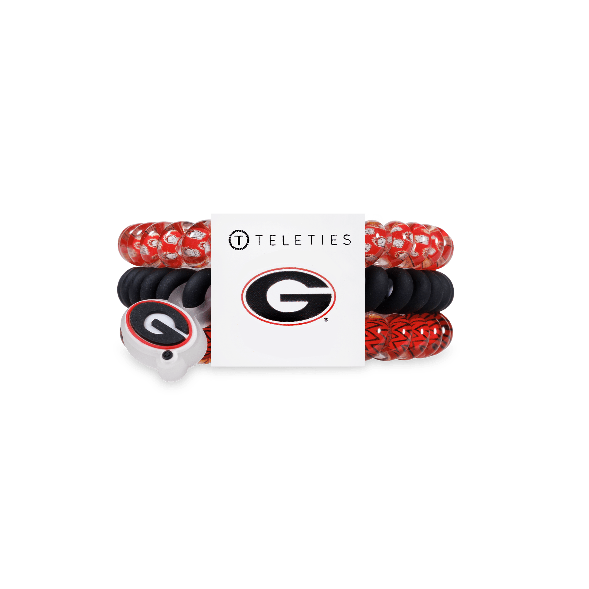 Spiral Hair Coils | Small | Go Dawgs! Hair Ties - The Pink Pineapple 850