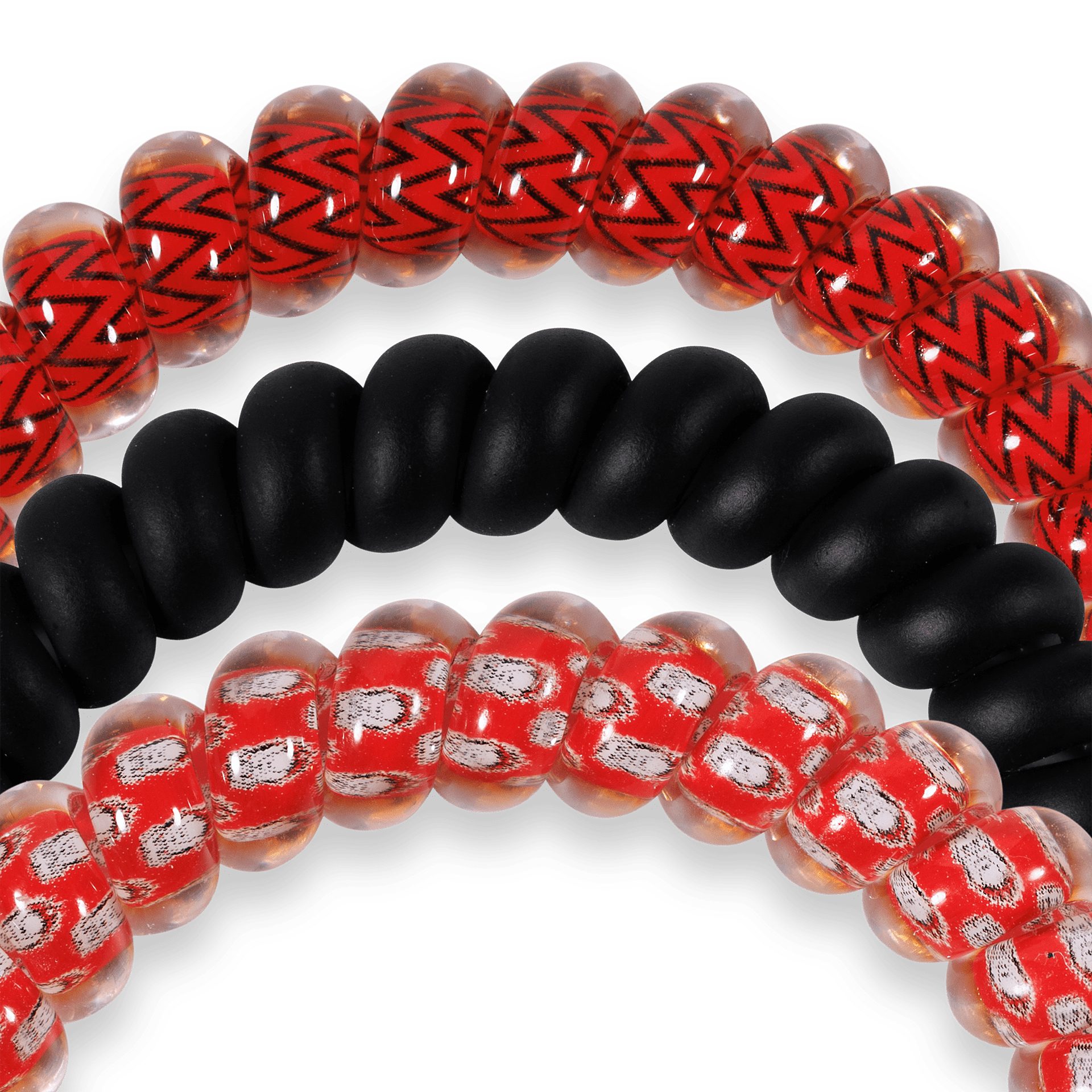 Spiral Hair Coils | Small | Go Dawgs! Hair Ties - The Pink Pineapple 850