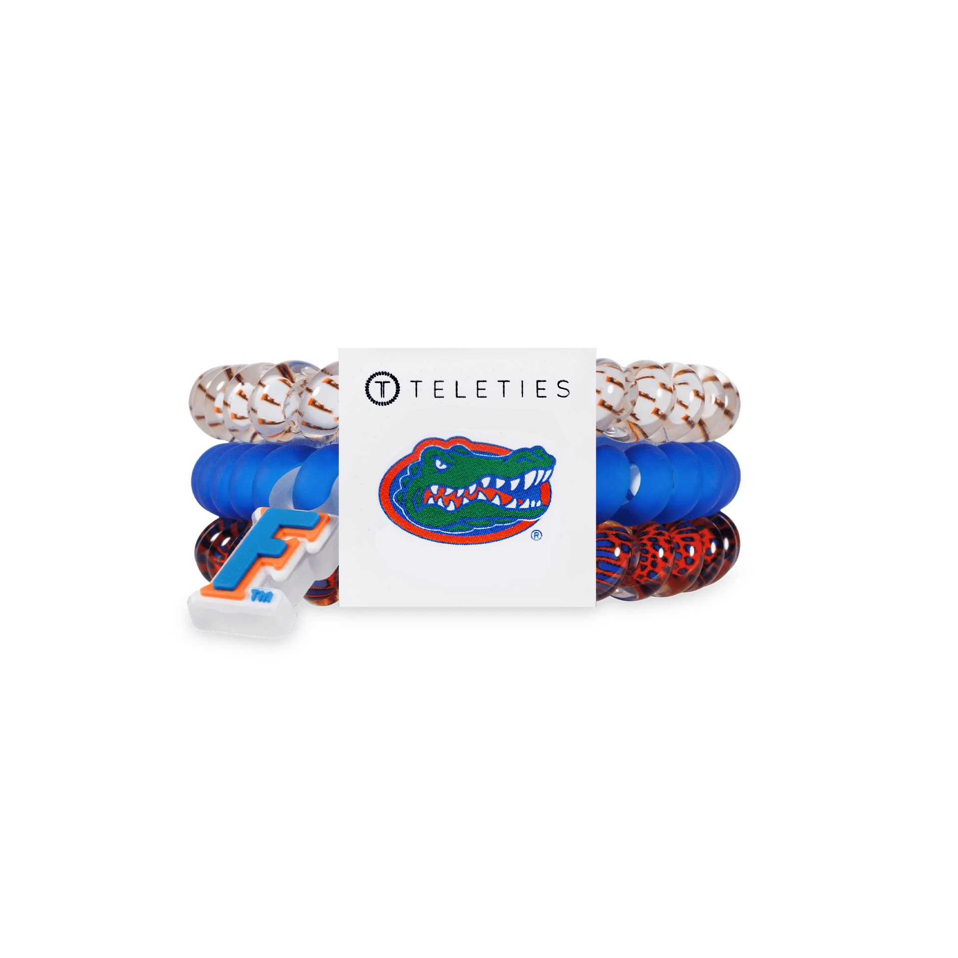 Spiral Hair Coils | Small | Go Gators! Hair Ties - The Pink Pineapple 850