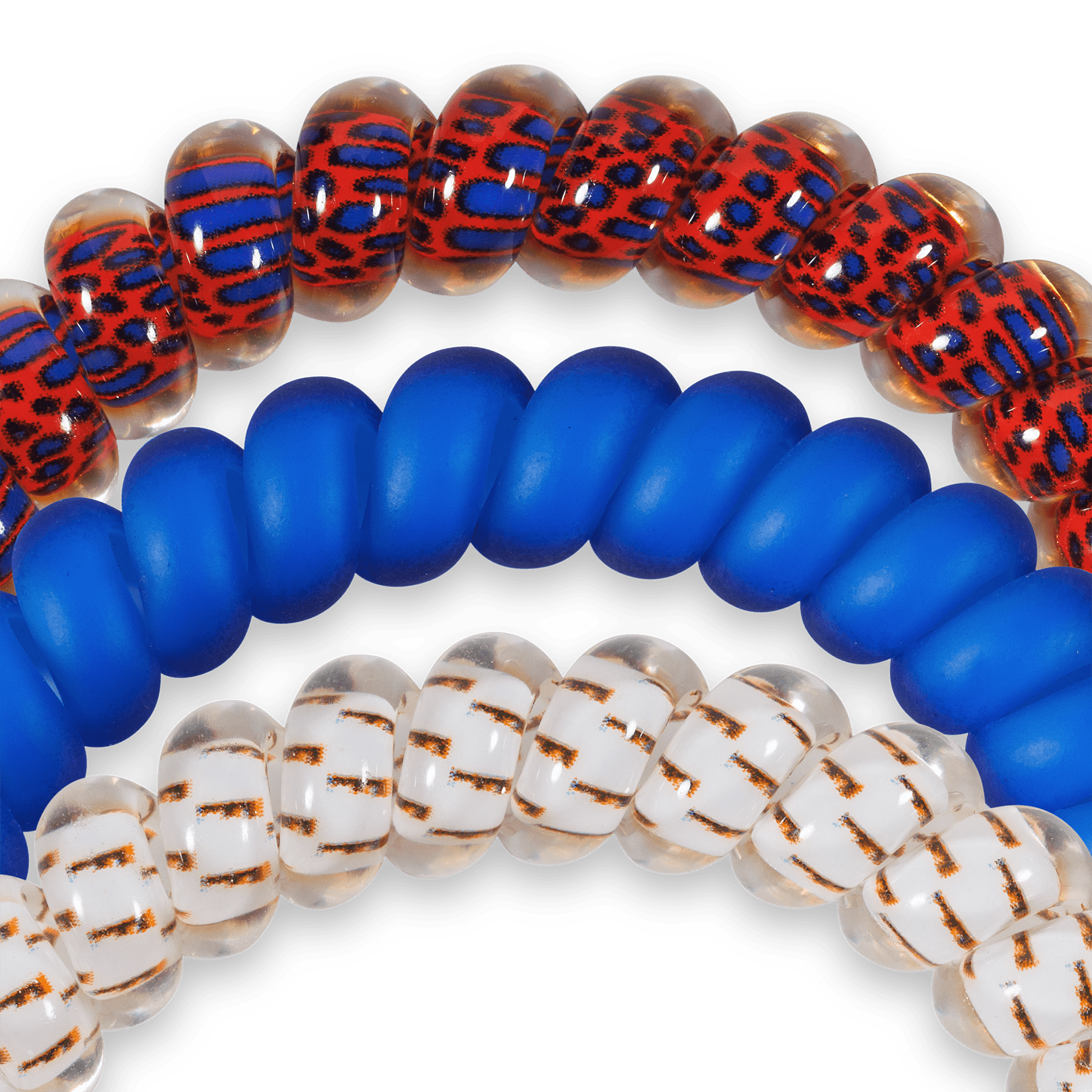 Spiral Hair Coils | Small | Go Gators! Hair Ties - The Pink Pineapple 850
