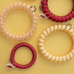 Spiral Hair Coils | Small | Go Noles! Hair Ties - The Pink Pineapple 850