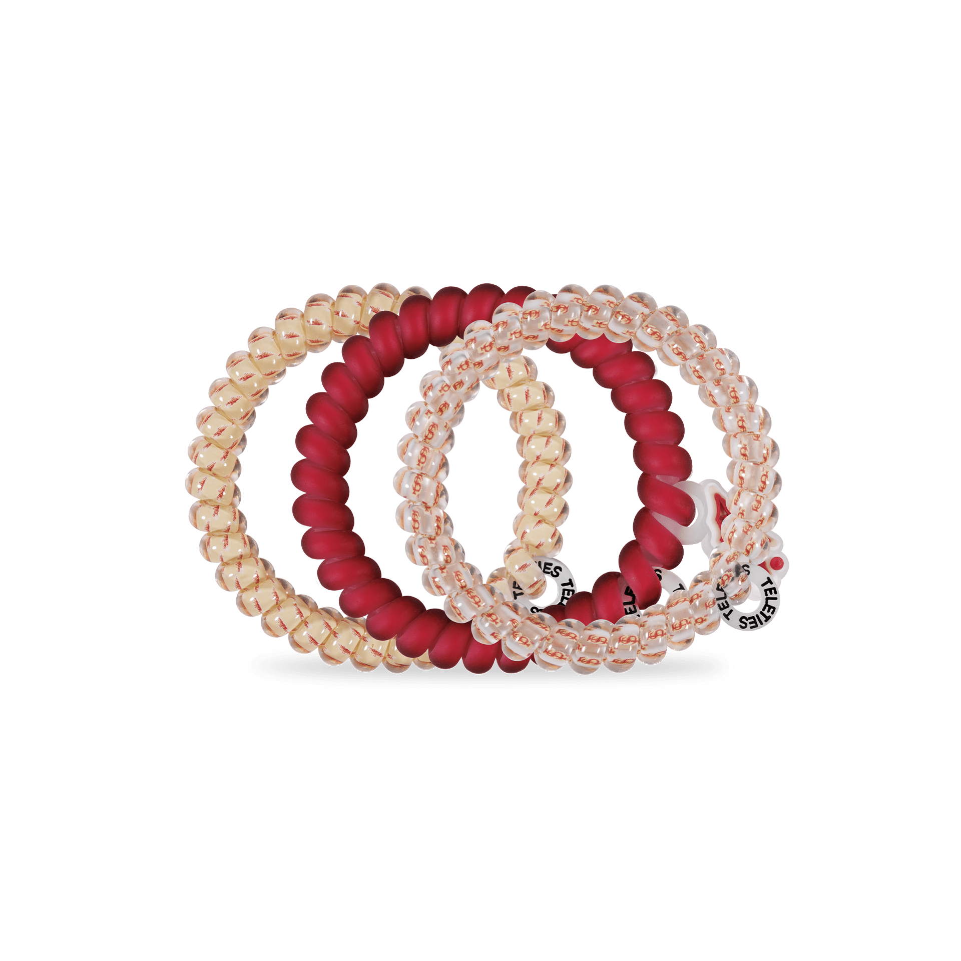 Spiral Hair Coils | Small | Go Noles! Hair Ties - The Pink Pineapple 850