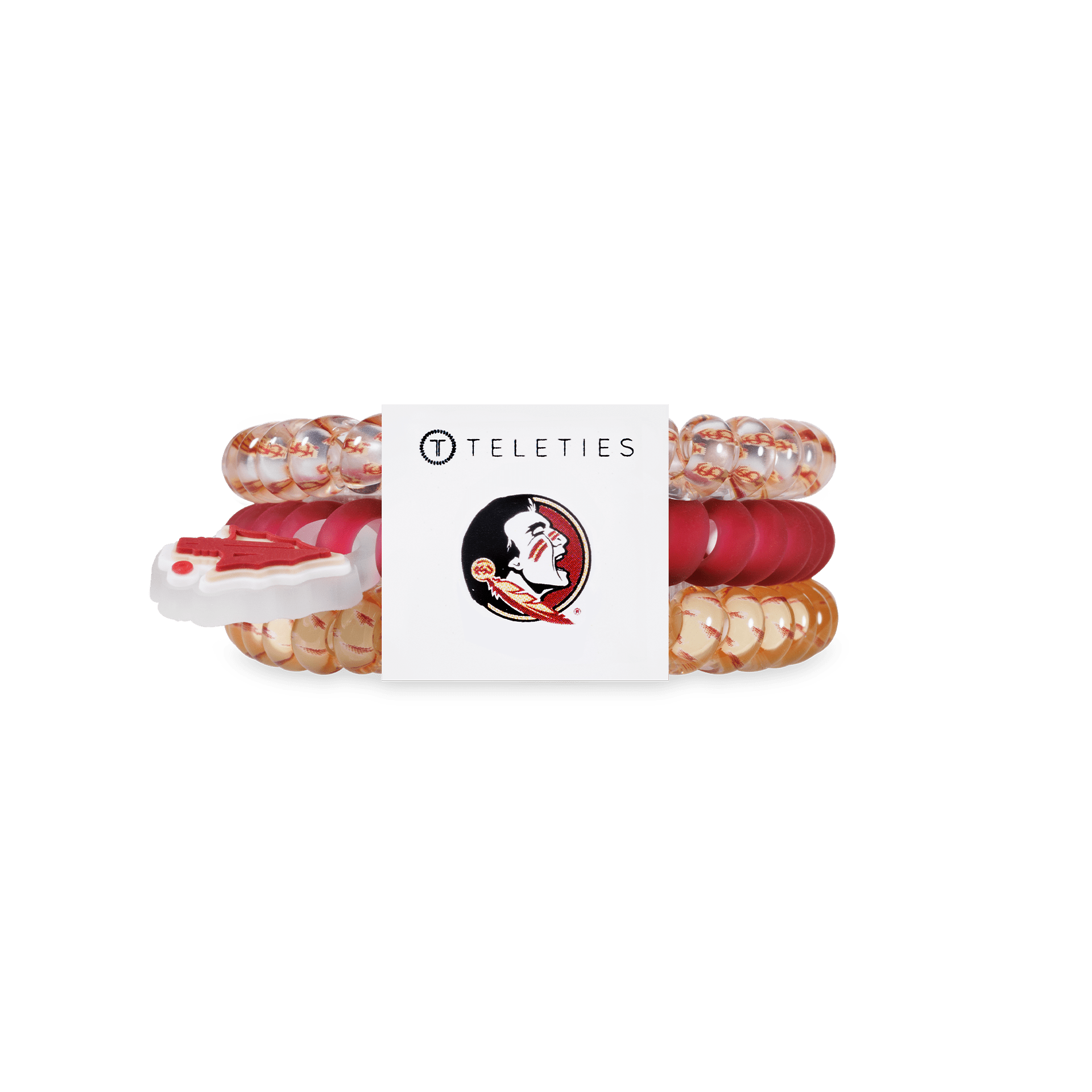 Spiral Hair Coils | Small | Go Noles! Hair Ties - The Pink Pineapple 850