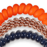 Spiral Hair Coils | Small | War Eagle! Hair Ties - The Pink Pineapple 850