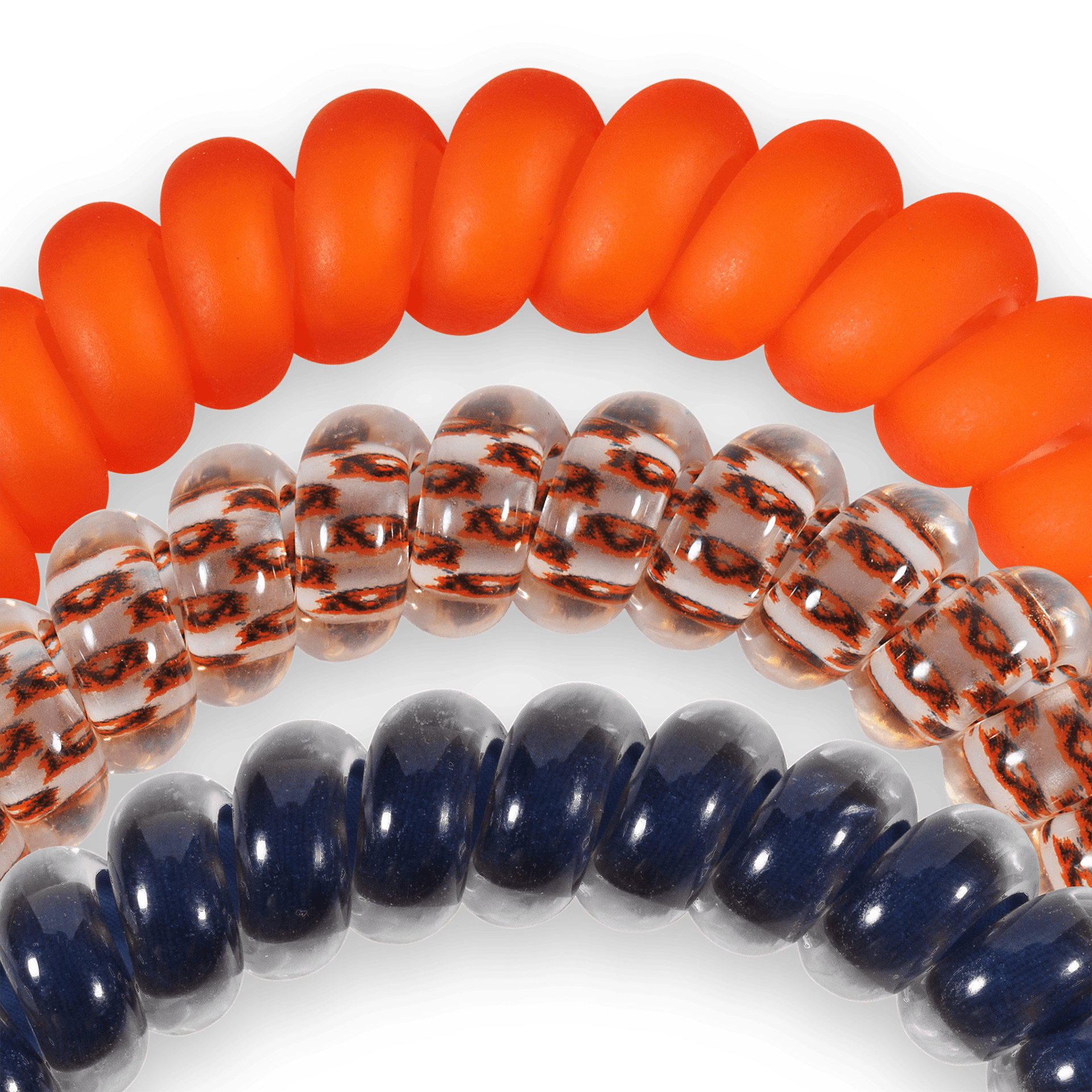 Spiral Hair Coils | Small | War Eagle! Hair Ties - The Pink Pineapple 850