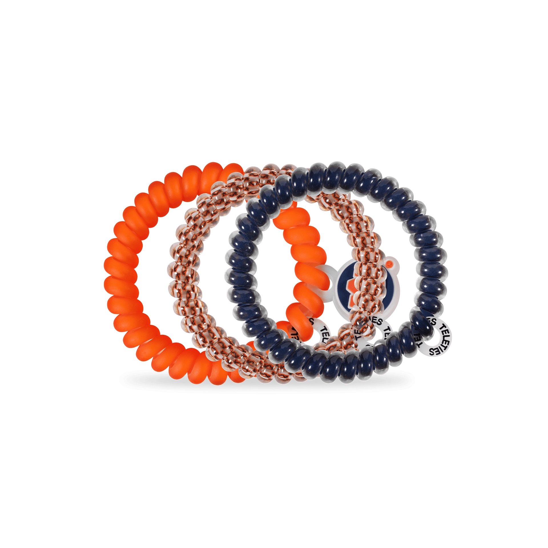 Spiral Hair Coils | Small | War Eagle! Hair Ties - The Pink Pineapple 850