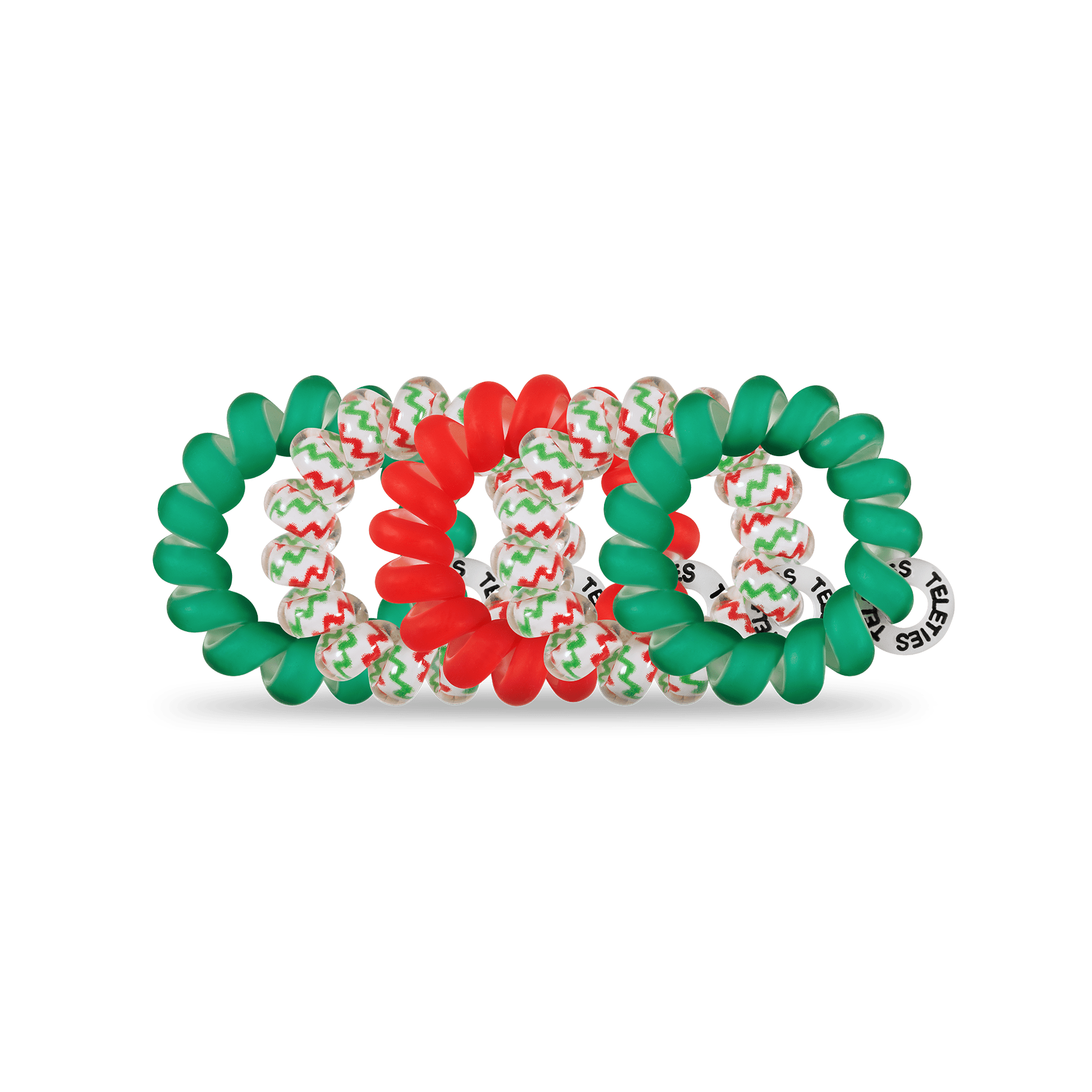 Spiral Hair Coils Tiny Santa Baby Hair Ties - The Pink Pineapple 850