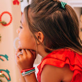 Spiral Hair Coils Tiny Santa Baby Hair Ties - The Pink Pineapple 850