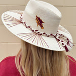 Spirit Spears Wide Brim Fedora - The Pink Pineapple 850