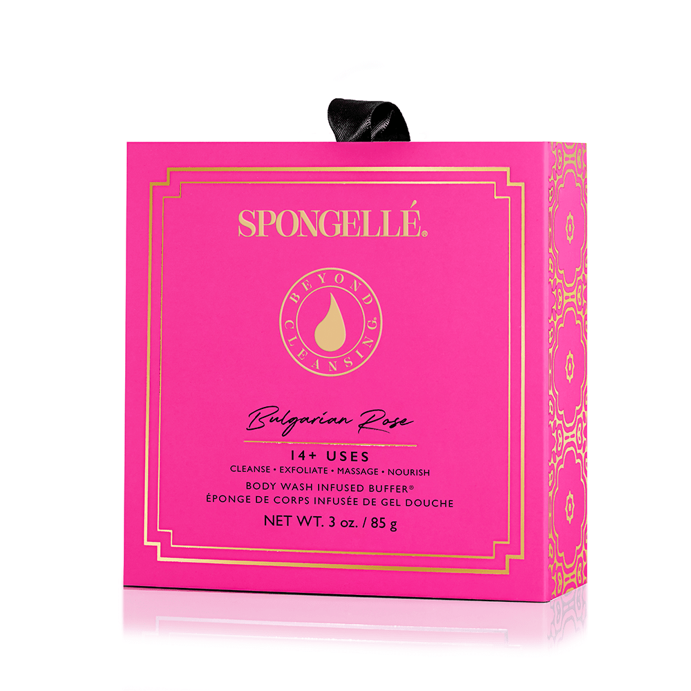 [Spongellé] Bulgarian Rose Boxed Flower Buffer - The Pink Pineapple 850