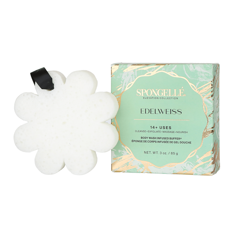 Spongelle Edelweiss Flower Buffer Sponge - The Pink Pineapple 850