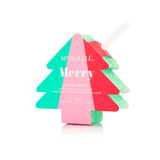 Spongelle Holiday Tree Buffer Sponge - The Pink Pineapple 850