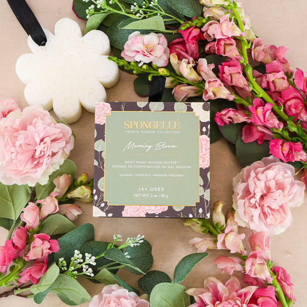 [Spongellé] Morning Bloom Boxed Flower Buffer - The Pink Pineapple 850