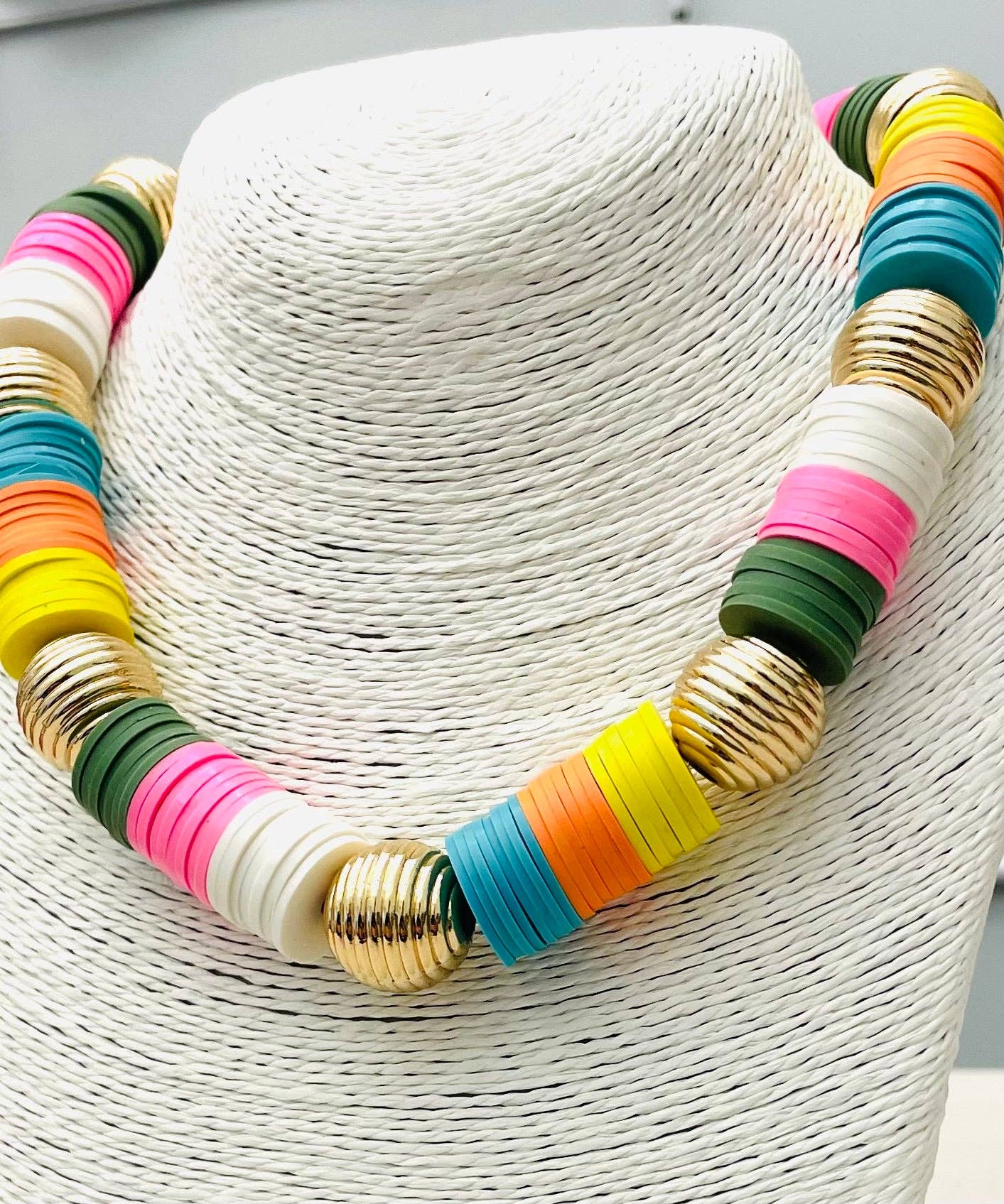 Spring Wafer Candy Necklace - The Pink Pineapple 850