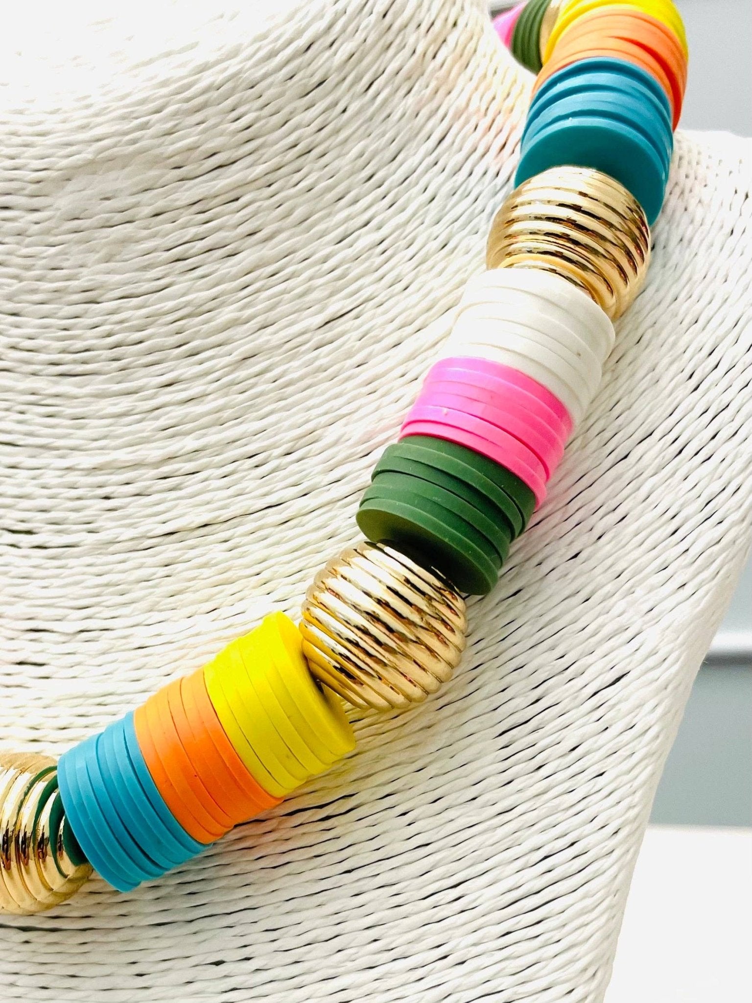 Spring Wafer Candy Necklace - The Pink Pineapple 850