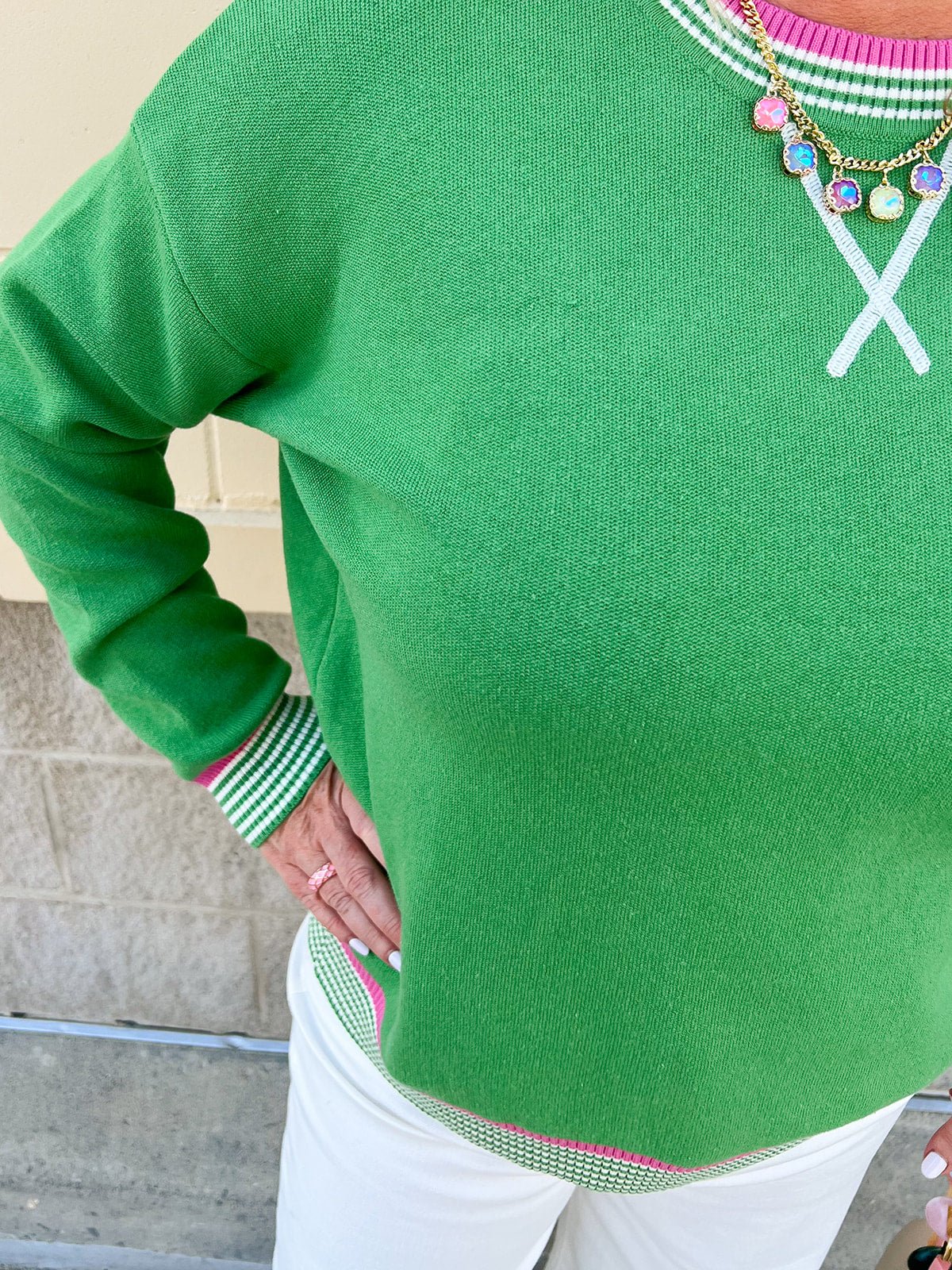 Springtime Charm Long Sleeve Top - The Pink Pineapple 850