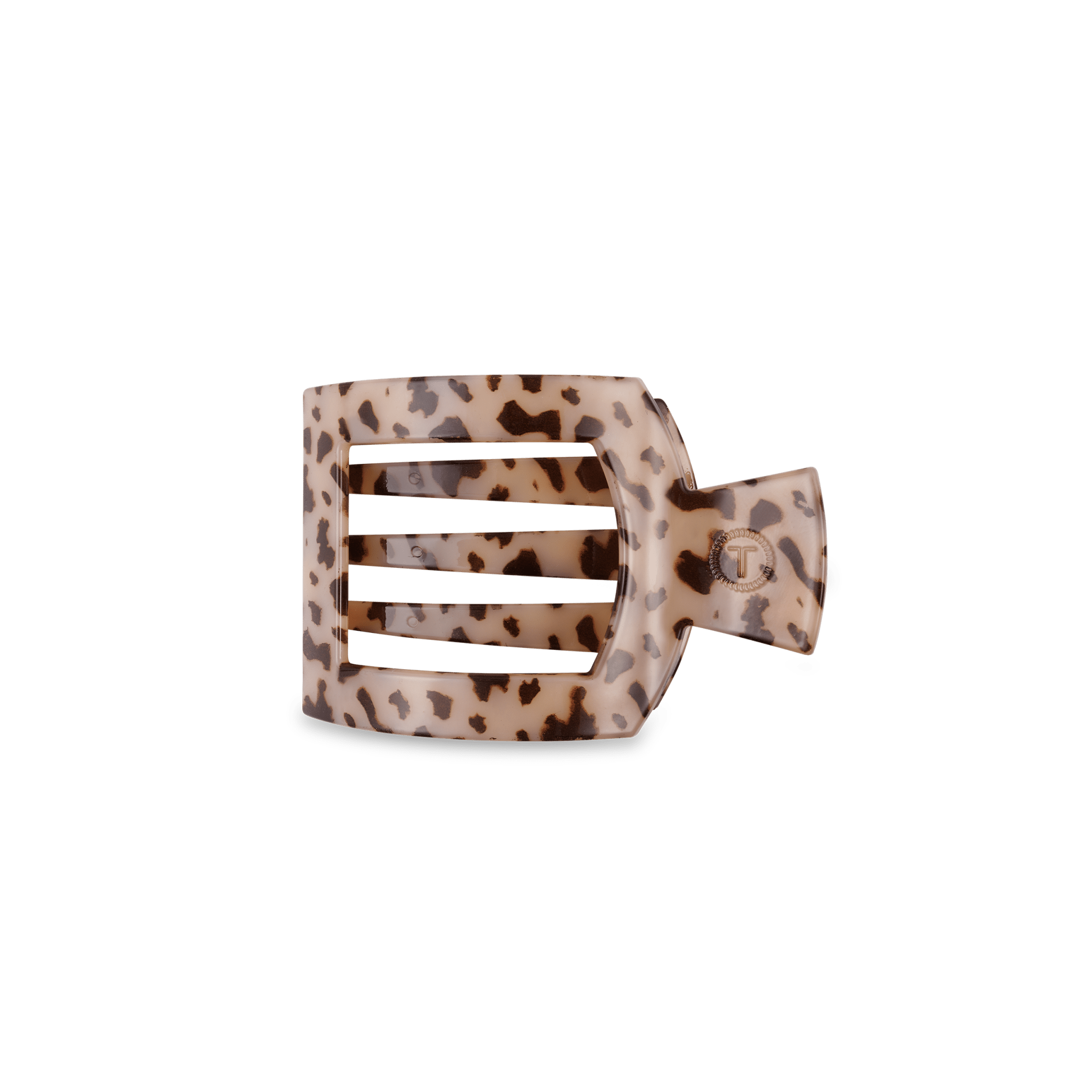 Square Flat Hair Clip | Small | Blonde Tortoise - The Pink Pineapple 850