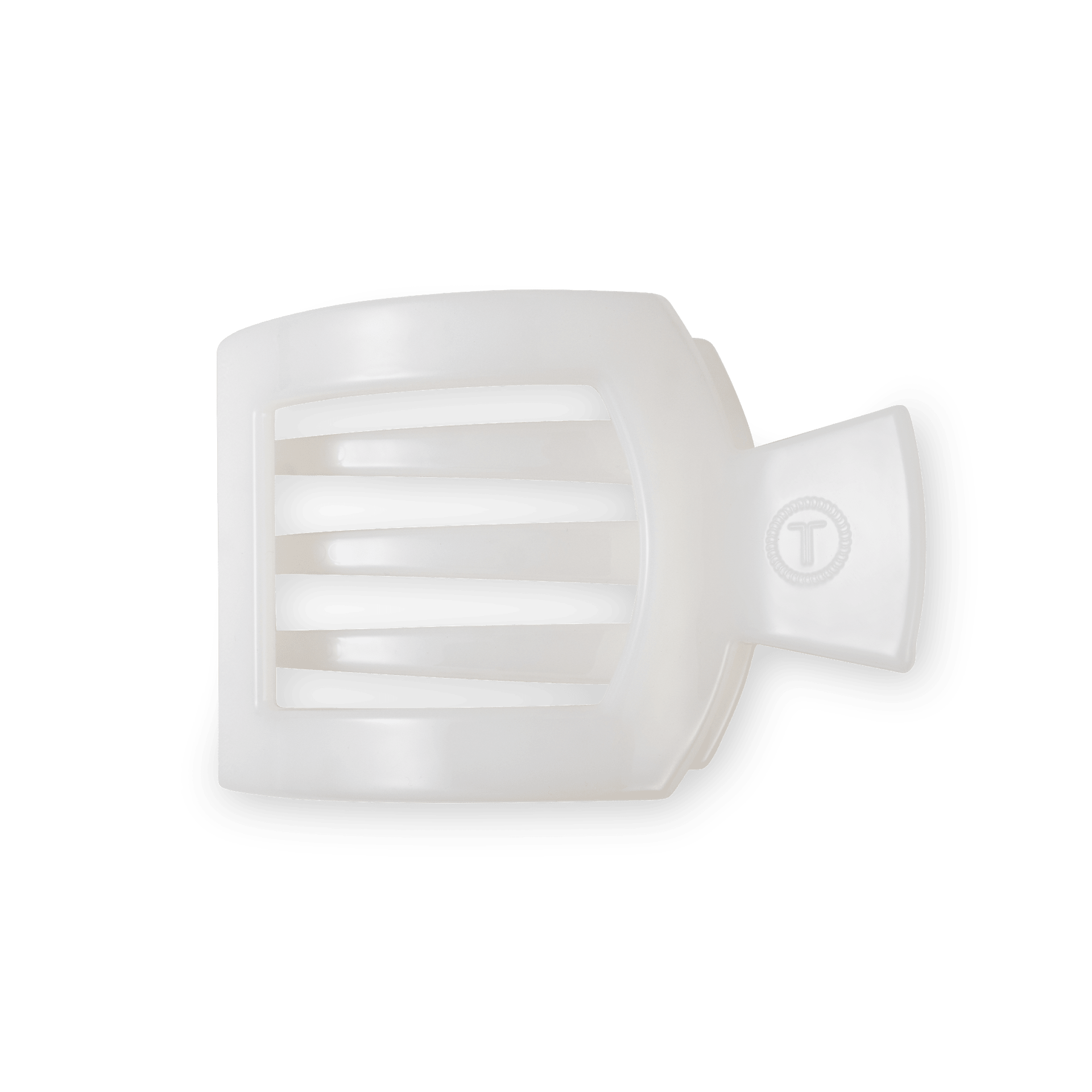 Square Flat Hair Clip | Small | Coconut White - The Pink Pineapple 850