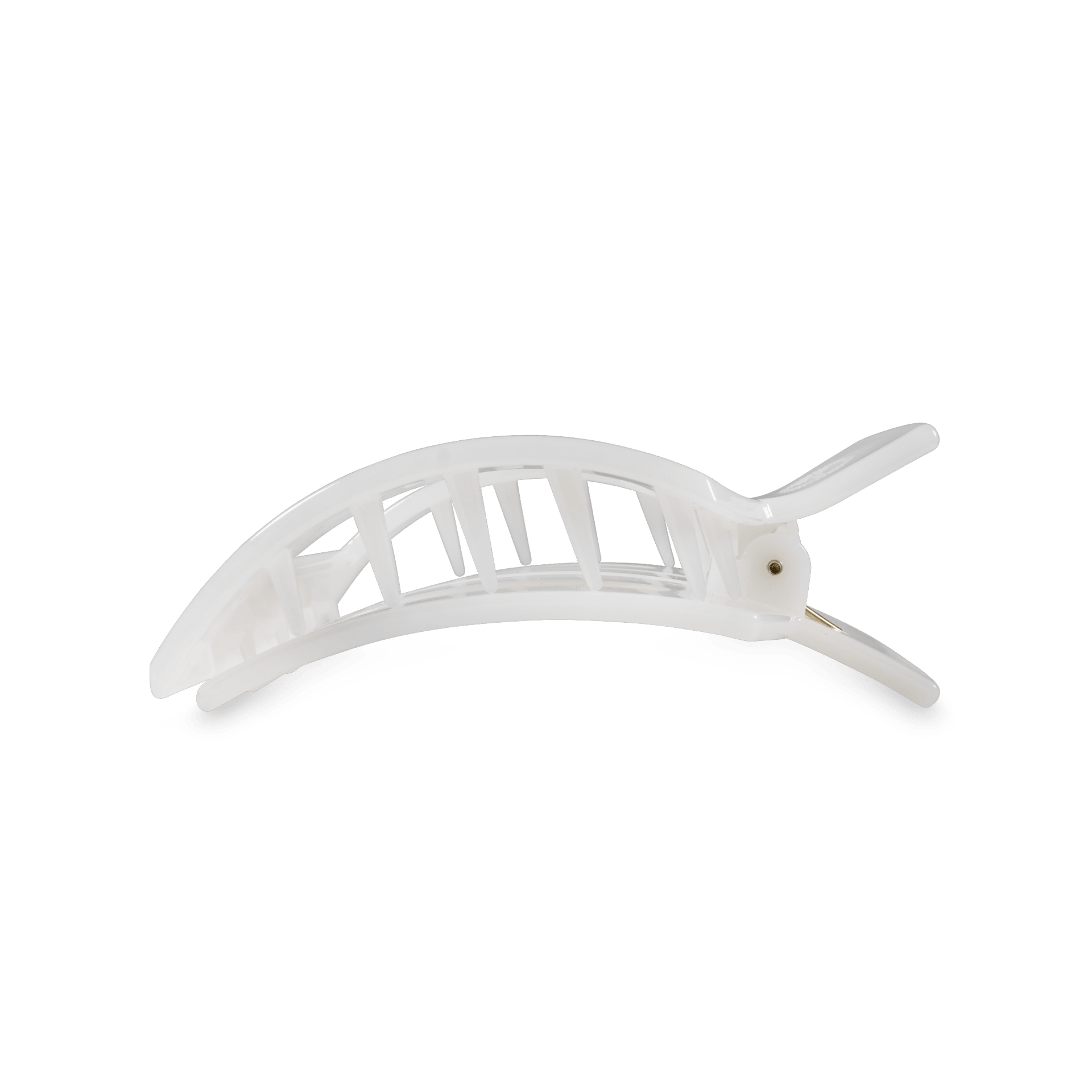 Square Flat Hair Clip | Small | Coconut White - The Pink Pineapple 850