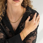 Squared Chain Bracelet - The Pink Pineapple 850