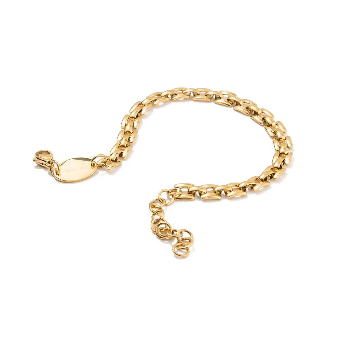 Squared Chain Bracelet - The Pink Pineapple 850